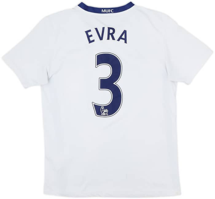 2008-10 Manchester United Away Shirt Evra #3 - 5/10 - (13-14 Years)