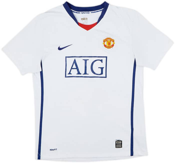 2008-10 Manchester United Away Shirt Evra #3 - 5/10 - (13-14 Years)