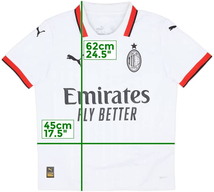 2024-25 AC Milan Away Shirt - 6/10 - (13-14 Years)