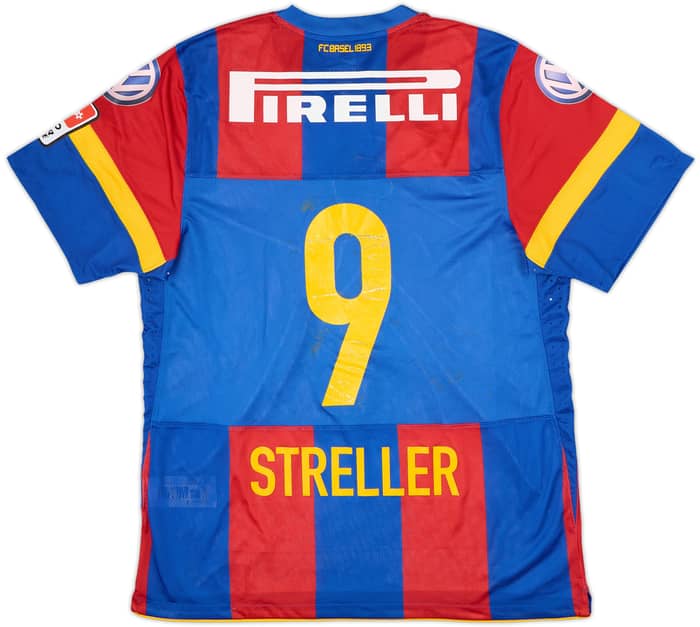 2010-12 FC Basel Match Issue Home Shirt Streller #9