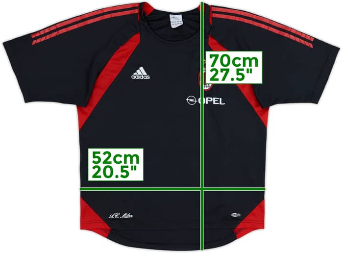 2005-06 AC Milan adidas Training Shirt - 8/10 - (M/L)