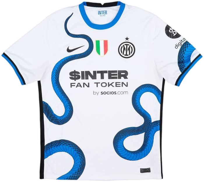 2021-22 Inter Milan Away Shirt Dzeko #9 - 4/10 - (M)