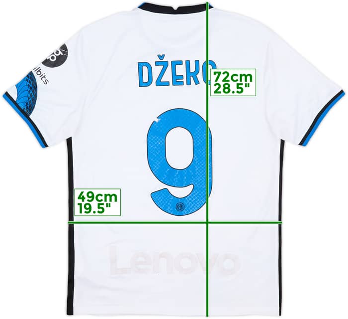 2021-22 Inter Milan Away Shirt Dzeko #9 - 4/10 - (M)