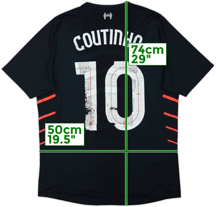 2016-17 Liverpool Away Shirt Coutinho #10 - 4/10 - (M)