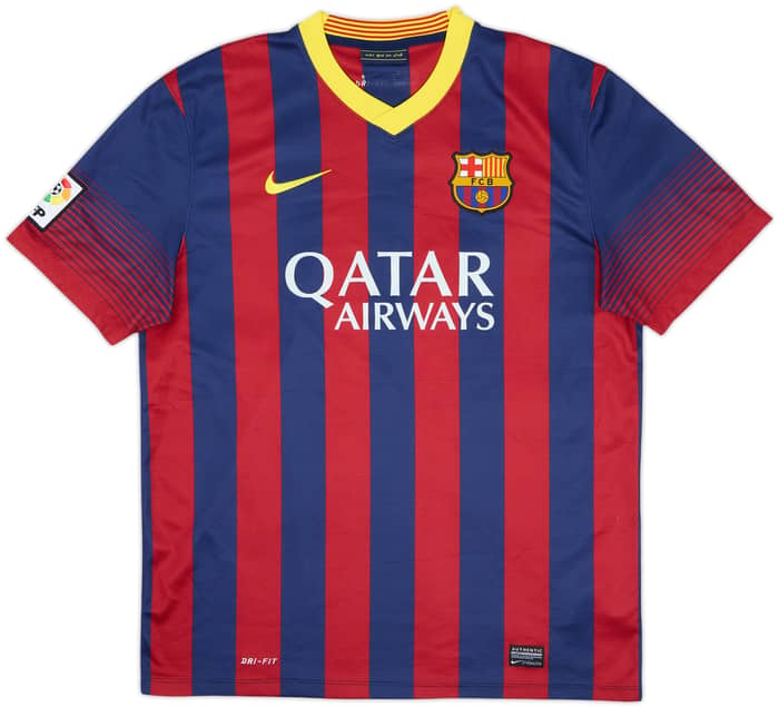 2013-14 Barcelona Home Shirt Alexis #9 - 4/10 - (L)