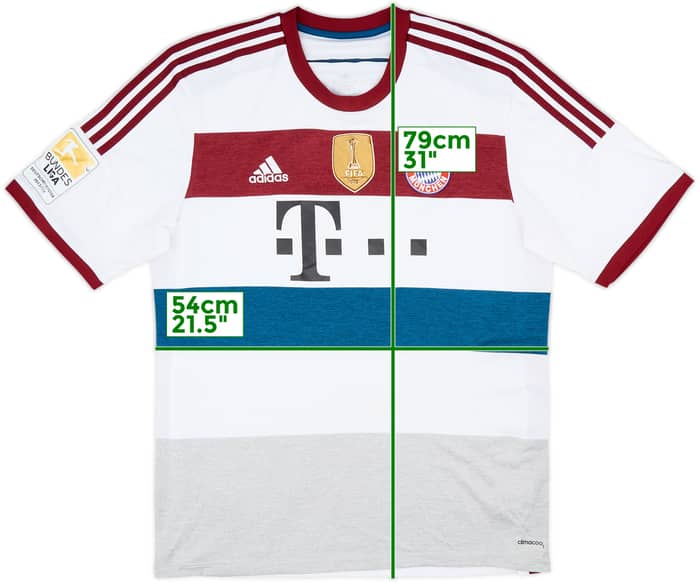 2014-15 Bayern Munich Away Shirt Lewandowski #9 - 4/10 - (XL)