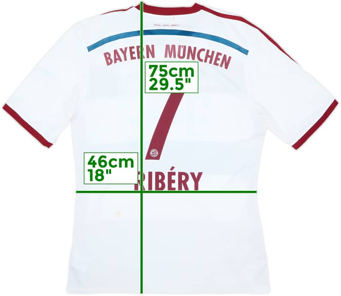2014-15 Bayern Munich Away Shirt Ribery #7 - 4/10 - (L)