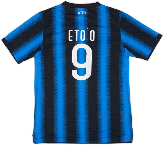 2010-11 Inter Milan Home Shirt Eto'o #9 - 6/10 - (M.Boys)
