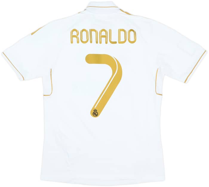 2011-12 Real Madrid Home Shirt Ronaldo #7 - 6/10 - (XL.Boys)