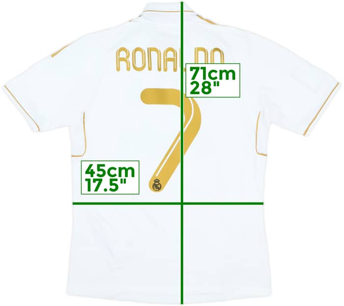 2011-12 Real Madrid Home Shirt Ronaldo #7 - 6/10 - (XL.Boys)