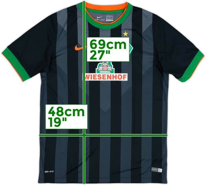 2014-15 Werder Bremen 'Squad Signed' Away Shirt - 9/10 - (15-16 Years)