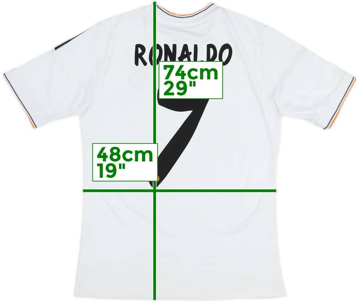 2013-14 Real Madrid Home Shirt Ronaldo #7 - 6/10 - (XL.Boys)