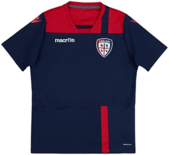2018-19 Cagliari Macron Training Shirt - 6/10 - (13-14 Years)