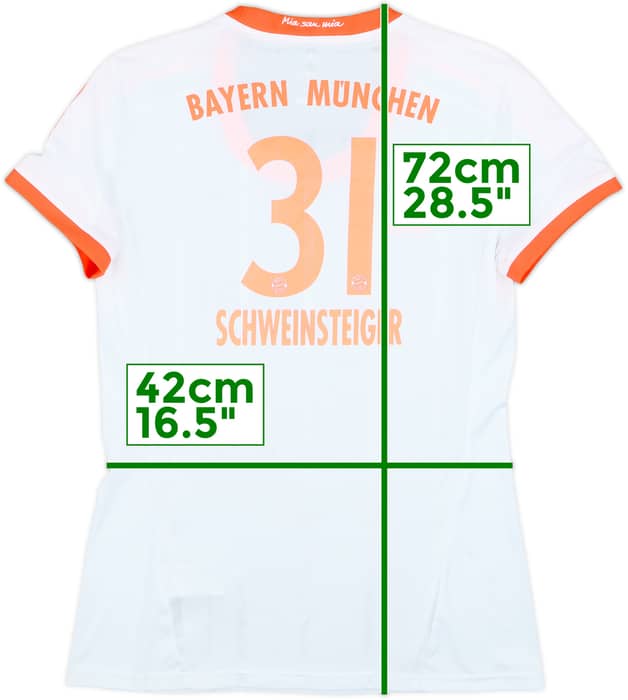 2012-13 Bayern Munich Away Shirt Schweinsteiger #31 - 5/10 - (Women's L)