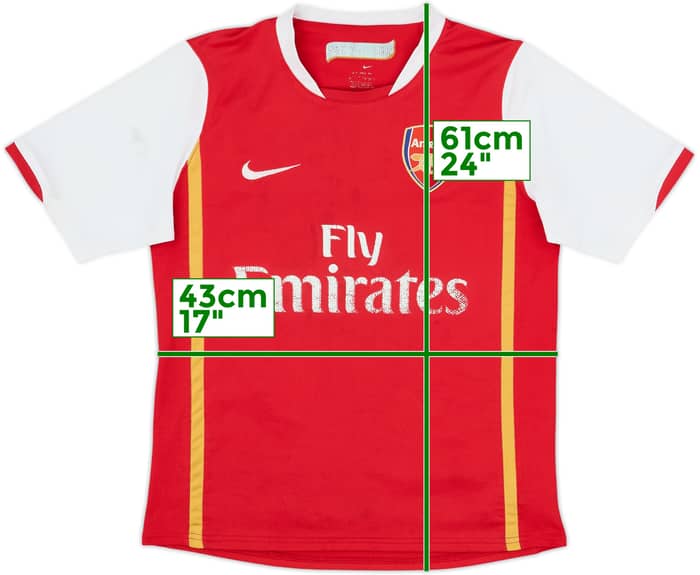 2006-08 Arsenal Home Shirt - 4/10 - (13-14 Years)