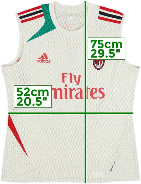 2012-13 AC Milan Player Issue Formotion Training Vest - 9/10 - (L/XL)