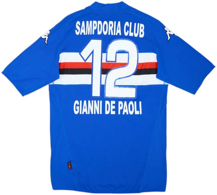 2009-10 Sampdoria Home Shirt Gianni De Paoli #12 - 5/10 - (XL)