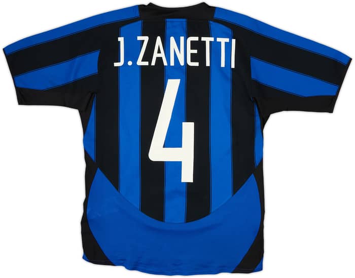 2003-04 Inter Milan Home Shirt Zanetti #4 - 5/10 - (S)
