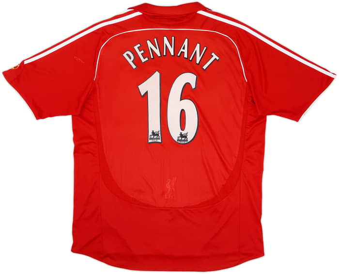 Camiseta de local del Liverpool 2006-08 Pennant #16 - 6/10 - (XL)