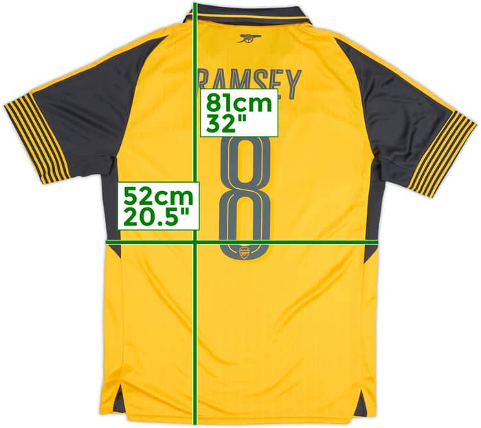 2016-17 Arsenal Away Shirt Ramsey #8 (L)