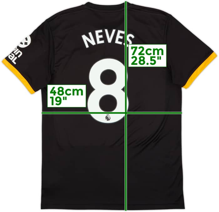 2019-20 Wolves Away Shirt Neves #8 - 7/10 - (M)
