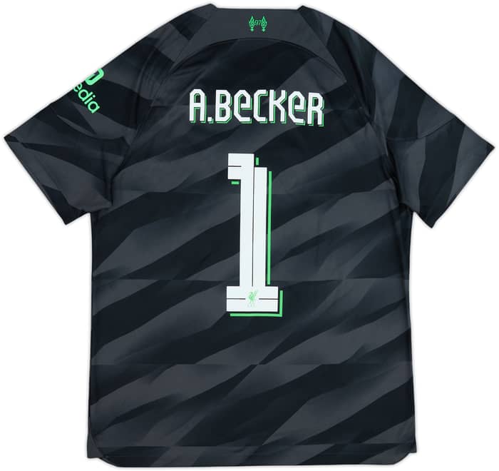 2023-24 Liverpool GK S/S Shirt A.Becker #1 - 10/10 - (L)