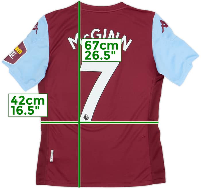2019-20 Aston Villa Home Shirt McGinn #7 - 8/10 - (S)