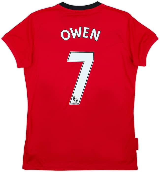 2009-10 Manchester United Home Shirt Owen #7 - 8/10 - (Women's L)