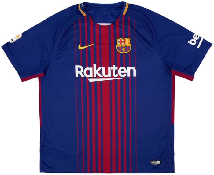 2017-18 Barcelona Home Shirt A. Iniesta #8 - 4/10 - (XL)