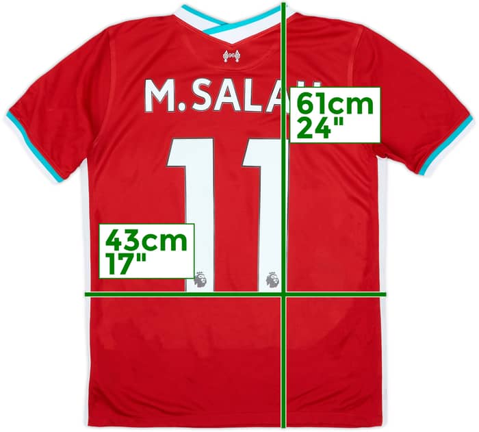 2020-21 Liverpool Home Shirt M.Salah #11 - 6/10 - (XL.Boys)