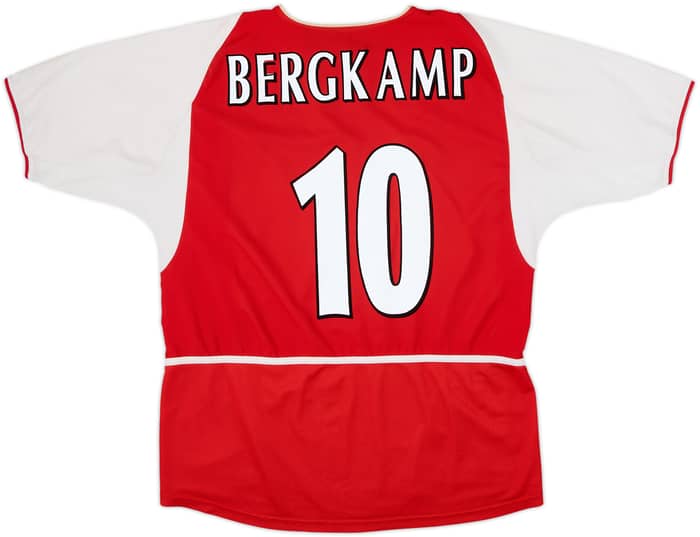 2002-04 Arsenal Home Shirt Bergkamp #10 - 6/10 - (XL)