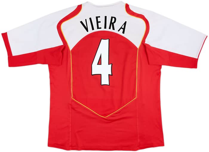 Camiseta de local del Arsenal 2004-05 Vieira #4 - 7/10 - (XXL)