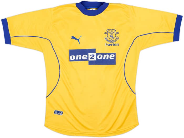 2000-01 Everton Camiseta de visitante Gascoigne #18 - 6/10 - (M)