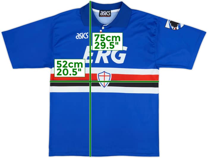 1992-94 Sampdoria Home Shirt #4 - 6/10 - (L)
