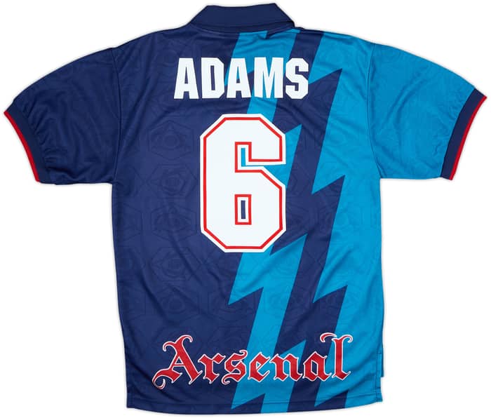 1995-96 Arsenal Away Shirt Adams #6 - 6/10 - (S)