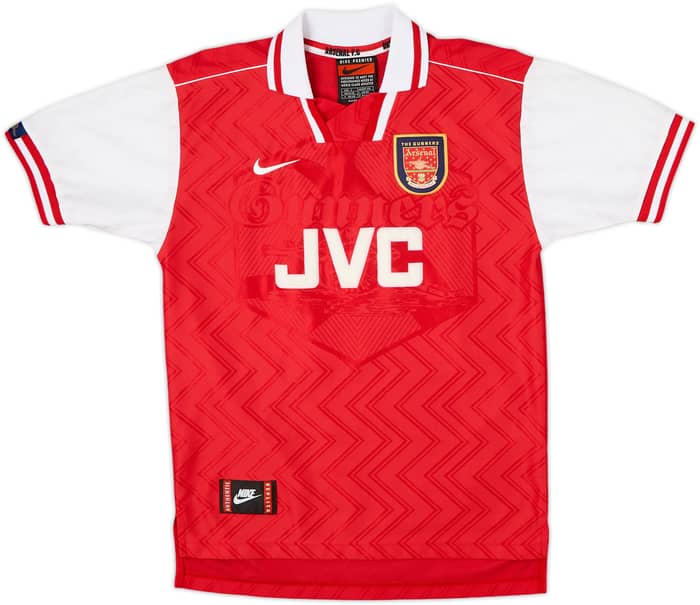 1996-98 Arsenal Home Shirt Bergkamp #10 - 8/10 - (S)