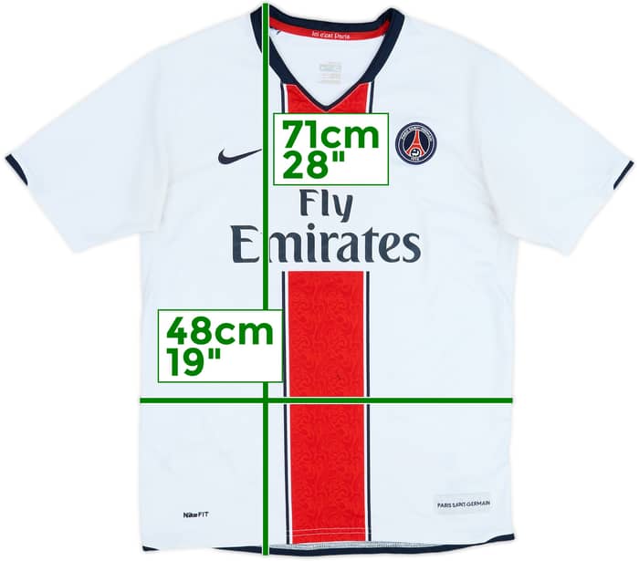 2007-08 Paris Saint-Germain Away Shirt - 6/10 - (L.Boys)