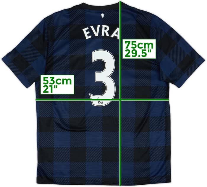 2013-14 Manchester United Camiseta Visitante Evra #3 - 6/10 - (L)