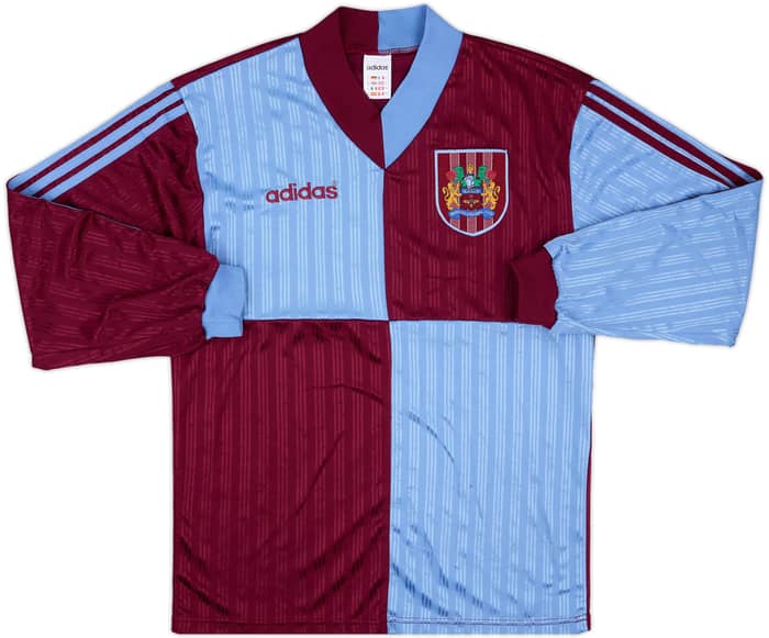 1996-98 Burnley Match Issue Home L/S Shirt #10