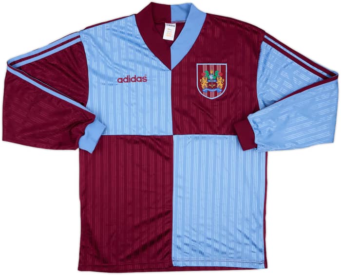 1996-98 Burnley Match Issue Home L/S Shirt #8