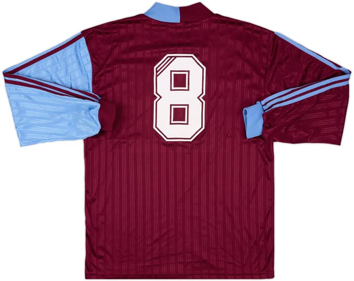 1996-98 Burnley Match Issue Home L/S Shirt #8