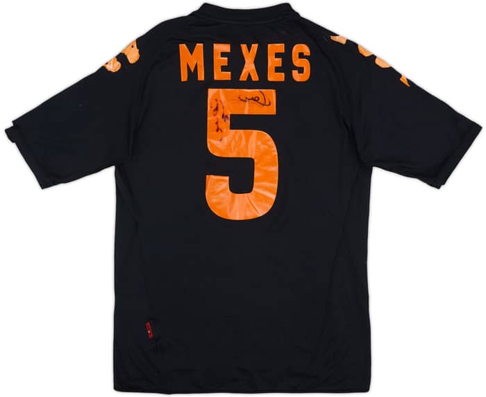2007-08 Roma Signed Third Shirt Mexes #5 - 5/10 - (L)