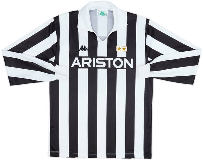 1987-89 Juventus Home L/S Shirt #8 - 8/10 - (L)