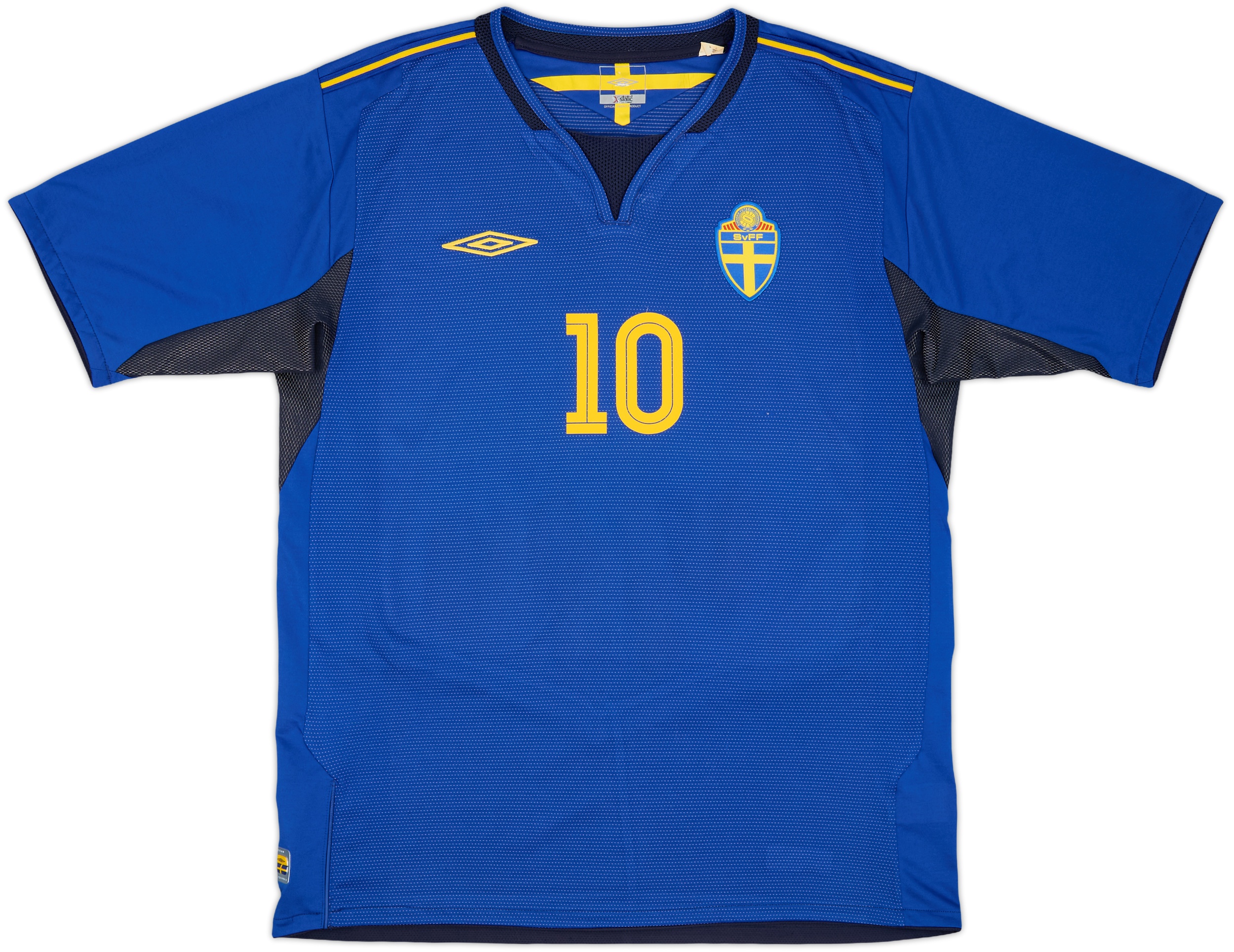 2004-06 Sweden Away Shirt Ibrahimovic #10 - 9/10 - (L)