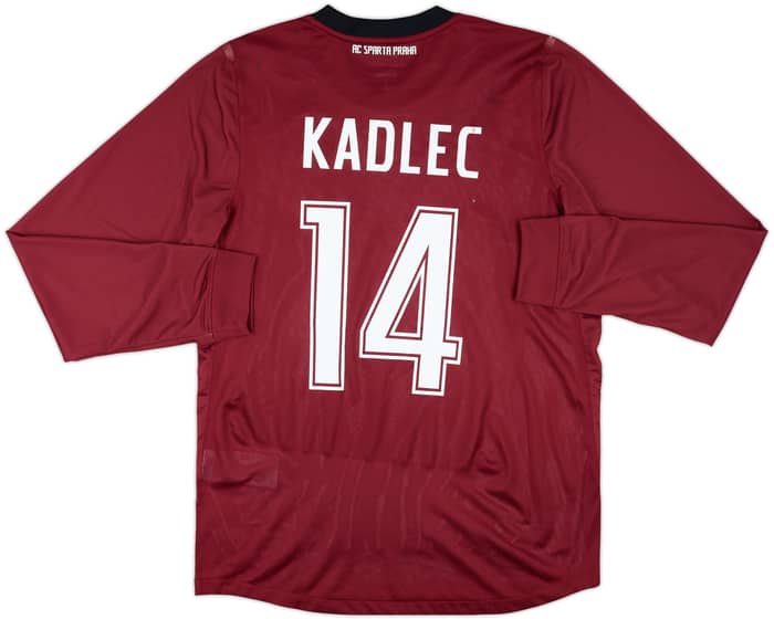 2012-13 Sparta Prague Player Issue Signed Home L/S Shirt Kadlec #14 - 6/10 - (L)