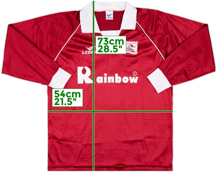 1994-95 Salernitana Match Issue Home L/S Shirt #8