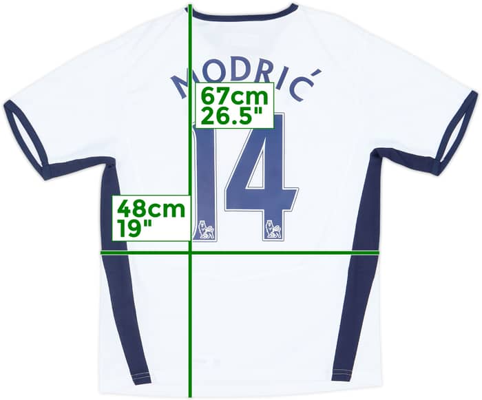 2008-09 Tottenham Home Shirt Modric #14 (XL.Boys)