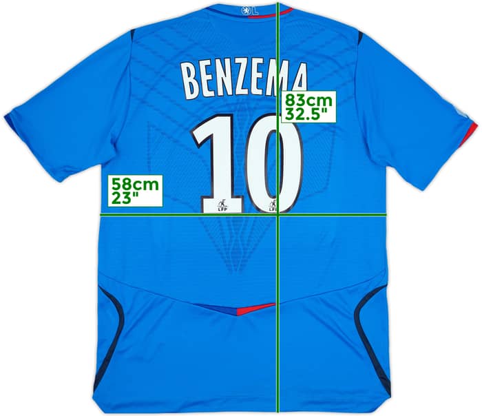 2008-09 Lyon Away Shirt Benzema #10 (XL)
