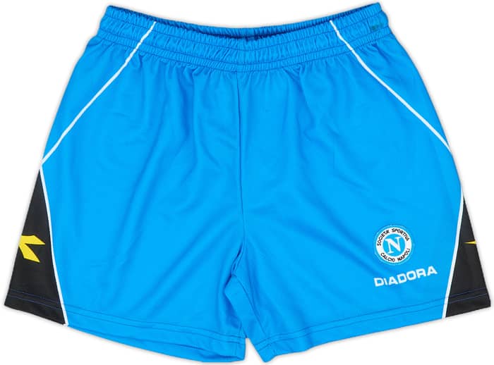 2002-03 Napoli Home Shorts - 7/10 - (XL.Boys)