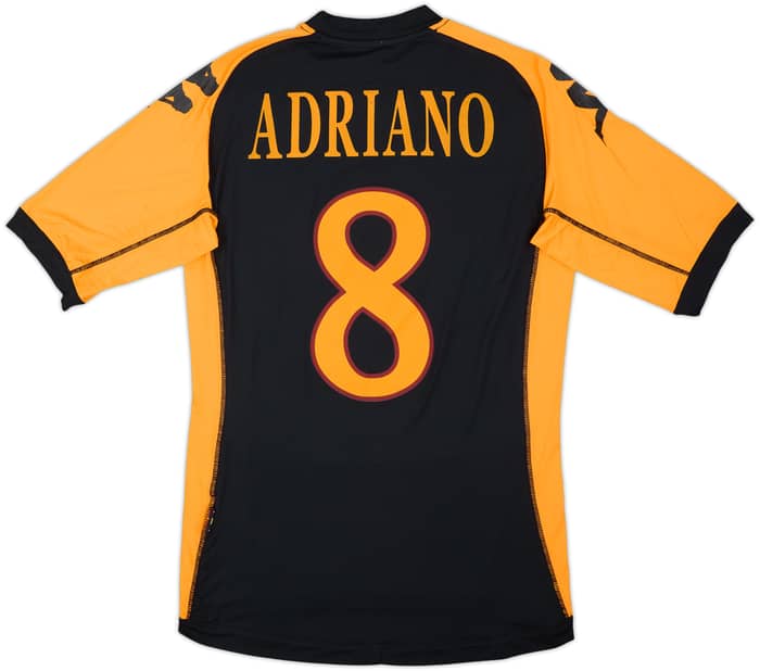 2010-11 Roma Third Shirt Adriano #8 - 8/10 - (M)